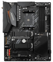 Материнская плата GIGABYTE Socket AM4, AMD B550, 4xDDR4, PCI-E 4.0, 2500 Мбит/с, Wi-Fi, Bluetooth, 3xUSB 3.2 Gen1, 2xUSB 3.2 Gen2, HDMI, DisplayPort, подсветка, ATX (B550 AORUS ELITE AX V2)