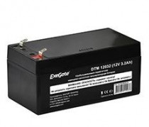 Аккумуляторная батарея EXEGATE ёмкость 3.2 Ач, напряжение 12 В, DTM 12032, клеммы F1 (EX282959RUS)