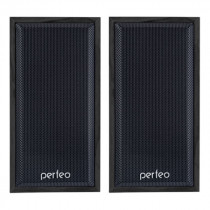 Акустическая система PERFEO 2.0, мощность 6 Вт, 90-20000 Гц, вход: jack 3.5мм, регулятор громкости, USB, чёрное дерево (PF-84-BK/PF_A4327)