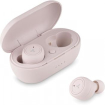 TWS гарнитура ACCESSTYLE беспроводные наушники с микрофоном, затычки, динамические излучатели, Bluetooth, импеданс: 16 Ом, работа от аккумулятора до 5 ч, Pink, розовый (Denim TWS Pink)