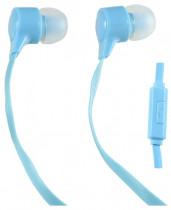 Гарнитура PERFEO проводные наушники с микрофоном, затычки, динамические излучатели, mini jack 3.5 мм, 20-20000 Гц, импеданс: 16 Ом, HANDY, синий (PF-HND-AZR)
