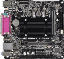 Материнская плата + процессор ASROCK Intel Celeron J4125, 2xDDR4 SO-DIMM, Intel UHD Graphics 600, 3xUSB 3.2 Gen1, VGA, HDMI, COM, LPT, Mini-ITX (J4125B-ITX)
