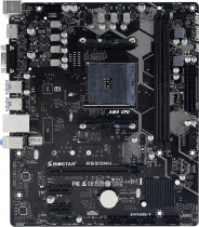 Материнская плата BIOSTAR Socket AM4, AMD A520, 2xDDR4, 4xUSB 3.2 Gen1, VGA, HDMI, mATX (A520MH)