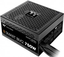 Блок питания THERMALTAKE 750 Вт, ATX12V 2.4, активный PFC, 140x140 мм, 80 PLUS Bronze, отстегивающиеся кабели, Smart BM2 (PS-SPD-0750MNFABE-1)