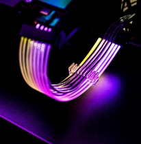Кабель 1STPLAYER удлинитель для БП RGB, PCI-E P8(6+2), 300mm, 2-pin 5v input RGB (MC-8PIN-01)