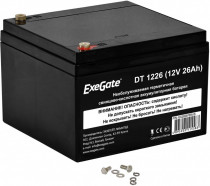 Аккумуляторная батарея EXEGATE DT 1226 (12V 26Ah), клеммы под болт М5 (EX282970RUS)