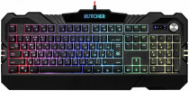 Клавиатура DEFENDER проводная, мембранная, цифровой блок, подсветка клавиш, USB, Butcher GK-193DL, чёрный (45193)