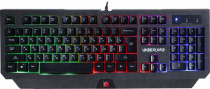 Клавиатура DEFENDER проводная, мембранная, цифровой блок, подсветка клавиш, USB, Underlord GK-340L, чёрный (45340)