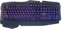 Клавиатура PERFEO проводная, мембранная, цифровой блок, подсветка клавиш, USB, STRIKE Black, чёрный (PF_A4390)