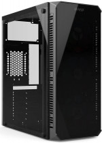 Корпус HIPER Midi-Tower, без БП, с окном, USB 2.0, USB 3.0, Audio, EREBOS Black (HG-C103)