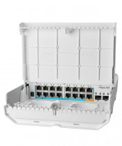 Коммутатор MIKROTIK управляемый, 16 портов Ethernet 10/100 Мбит/с, 2 uplink/стек/SFP, 16 МБ встроенная память, 256 МБ RAM (CRS318-1Fi-15Fr-2S-OUT)