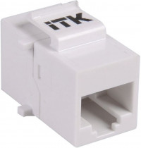 Проходной адаптер ITK кат.5E UTP, RJ45-RJ45, тип Keystone Jack (CS7-1C5EU)