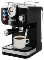 Кофеварка KITFORT эспрессо 1100Вт черный/серебристый (КТ-739)
