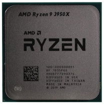 Процессор AMD Socket AM4, Ryzen 9 3950X, 16-ядерный, 3500 МГц, Turbo: 4700 МГц, Matisse, Кэш L2 - 8 Мб, Кэш L3 - 64 Мб, 7 нм, 105 Вт, OEM (100-000000051)