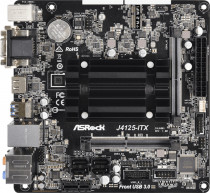 Материнская плата + процессор ASROCK Intel Celeron J4125, 2xDDR4 SO-DIMM, Intel UHD Graphics 600, 2xUSB 3.2 Gen1, VGA, DVI, HDMI, Mini-ITX (J4125-ITX)