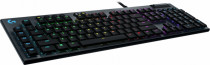 Клавиатура LOGITECH проводная, механическая, цифровой блок, подсветка клавиш, USB, G815 Tactile, чёрный (920-008991)