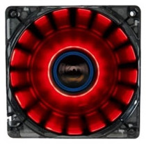 Вентилятор для корпуса ENERMAX 120 мм, 900 об/мин, 40.18 CFM, 16 дБ, 3-pin, красная подсветка, + адаптер 3-pin-to-4-pin(Molex) (LPCP12N-R)