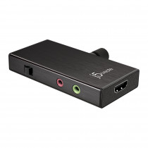 Устройство видеозахвата J5CREATE внешнее HDMI на USB-C с Power Delivery для прямых трансляций. Live Capture Adapter HDMI to USB-C with Power Delivery (JVA02)