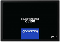 SSD накопитель GOODRAM 120 Гб, SATA-III, чтение: 500 Мб/сек, запись: 360 Мб/сек, TLC, внутренний SSD, 2.5