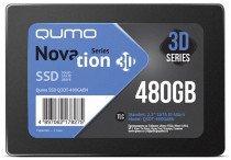 SSD накопитель QUMO 480 Гб, SATA-III, чтение: 560 Мб/сек, запись: 540 Мб/сек, TLC, внутренний SSD, 2.5