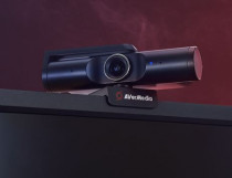 Веб камера AVER MEDIA 3840x2160, USB 3.0, 8 млн пикс., 2 встроенных микрофона, поворотная конструкция, поворотная шторка, для стриминга, Live Streamer PW513 (61PW513000AC)