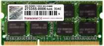 Память TRANSCEND 4 Гб, DDR-3, 10600 Мб/с, CL9, 1.5 В, 1333MHz, SO-DIMM (TS512MSK64V3N)