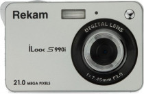 Фотоаппарат REKAM компактный, iLook S990i, серебристый (1108005143)