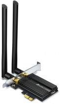 Wi-Fi адаптер PCI TP-LINK + Bluetooth, стандарт Wi-Fi: 802.11ax, стандарт Bluetooth: 5.0, максимальная скорость 2402 Мбит/с (Archer TX50E)