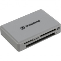 Картридер внешний TRANSCEND USB 3.0 RDF8W2 для карт памяти SD/microSD/CF с поддержкой UHS-I, белый (TS-RDF8W2)