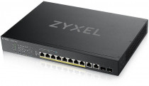 Коммутатор ZYXEL управляемый, 12 портов, уровень 2, поддержка PoE, установка в стойку, XS1930-12HP NebulaFlex (XS1930-12HP-ZZ0101F)