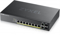 Коммутатор ZYXEL управляемый, 10 портов, уровень 2, поддержка PoE, установка в стойку, GS2220-10HP (GS2220-10HP-EU0101F)