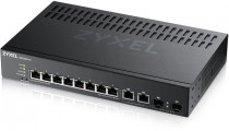 Коммутатор ZYXEL управляемый, уровень 2, 10 портов Ethernet 1 Гбит/с, установка в стойку, 256 МБ встроенная память, 32 МБ RAM, GS2220-10 (GS2220-10-EU0101F)