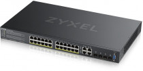 Коммутатор ZYXEL управляемый, 28 портов, уровень 2, поддержка PoE, установка в стойку, GS2220-28HP (GS2220-28HP-EU0101F)