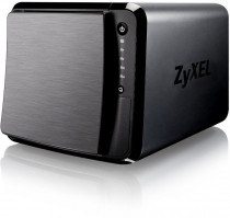 Сетевое хранилище (NAS) ZYXEL сетевой накопитель, настольный, мест под HDD: 4, оперативной памяти 1 ГБ DDR3, 2x1000 Мбит/с (NAS542-EU0101F)