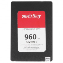 SSD накопитель SMARTBUY 960 Гб, SATA-III, TLC, внутренний SSD, 2.5