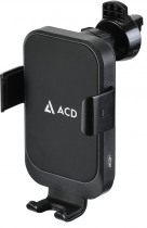 Держатель автомобильный ACD для телефона, с беспроводной зарядкой Qi, 15 Вт, сила тока 2 A, 1x USB Type-C (ACD-W15QI-V1B)