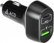 АЗУ ACD 63 Вт, 1x USB, 1x USB Type-C, быстрая зарядка (ACD-С632P-V1B)