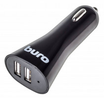 Автомобильное зарядное устройство BURO 4.8A универсальное черный (TJ-201B)