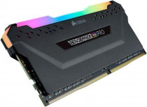 Память CORSAIR 16 Гб, DDR-4, 25600 Мб/с, CL16, 1.35 В, радиатор, подсветка, 3200MHz, Vengeance LPX Black (CM4X16GC3200C16W2E)