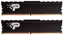 Комплект памяти PATRIOT MEMORY 32 Гб, 2 модуля DDR-4, 21300 Мб/с, CL19-19-19-43, 1.2 В, радиатор, 2666MHz, Signature Line Premium, 2x16Gb KIT (PSP432G2666KH1)