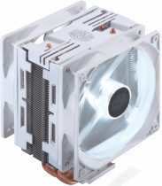Кулер COOLER MASTER для процессора, Socket 115x/1200, 1356, 1366, 2011, 2011-3, 2066, AM2, AM2+, AM3, AM3+, AM4, FM1, FM2, FM2+, 2x, 600-1600 об/мин, белая подсветка, TDP 150 Вт, Hyper 212 LED Turbo White (RR-212TW-16PW-R1)