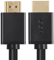 Кабель GREENCONNECT 3.0m HDMI версия 1.4, черный, OD7.3mm, 30/30 AWG, позолоченные контакты, Ethernet 10.2 Гбит/с, 3D, 4K, , экран (GCR-HM410-3.0m)