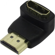 Переходник EXEGATE HDMI-HDMI EX-HDMI90-FML (19M/19F, угловой, позолоченные контакты) (EX284919RUS)
