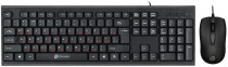 Клавиатура + мышь OKLICK проводные, 1000 dpi, цифровой блок, USB, black (Oklick 630M)