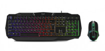 Клавиатура + мышь SVEN GS-9100 (USB, мембранная, 104 клавиши, RGB подсветка, оптическая, 4 кнопки, 1600 dpi) (SV-018436)