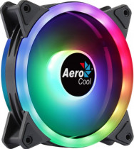 Вентилятор для корпуса AEROCOOL 120 мм, 1000 об/мин, 33.4 CFM, 19.7 дБ, 6-pin, разноцветная подсветка, ARGB (Duo 12)