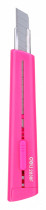 Нож с сегментированным лезвием DELI 80мм шир.лез.9мм розовый блистер (E2038PINK)