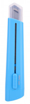 Нож с сегментированным лезвием DELI Rio 100мм шир.лез.18мм фиксатор сталь синий блистер (E2040BLUE)