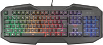 Клавиатура TRUST Gaming Keyboard GXT 830-RW Avonn, USB, RGB, Black [22511] (Trust 22511)
