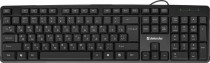 Клавиатура DEFENDER проводная Next HB-440 RU,черный,полноразмерная USB (45440)